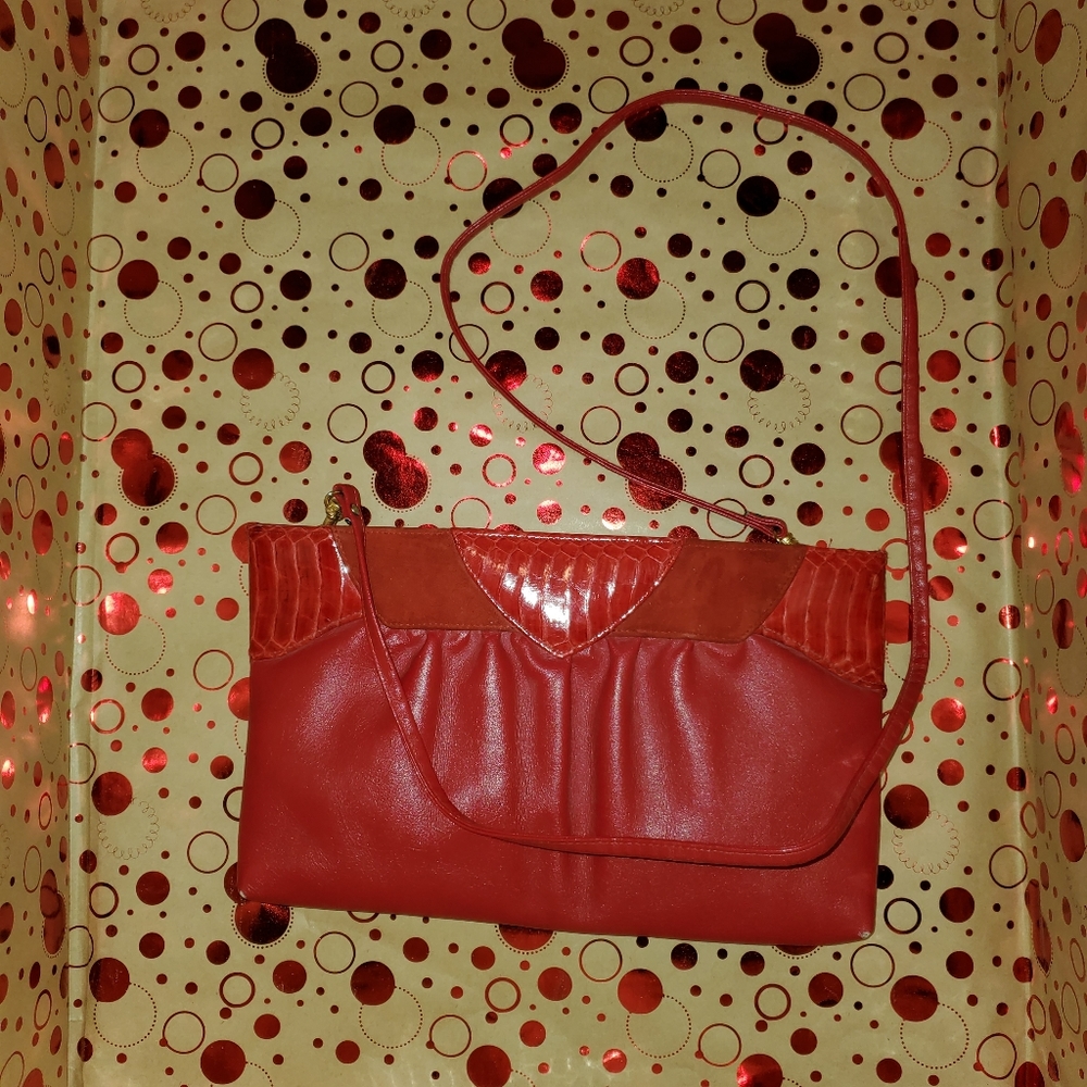 Vintage Jasmin leather snakeskin bag